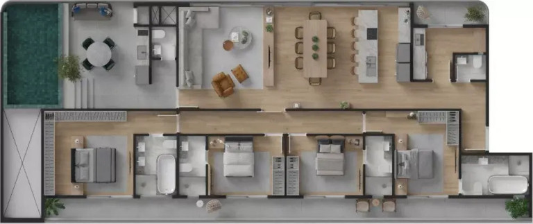 Imagem Apartamento com 4 Quartos à Venda, 253 m² em Praia Brava De Itajaí - Itajaí