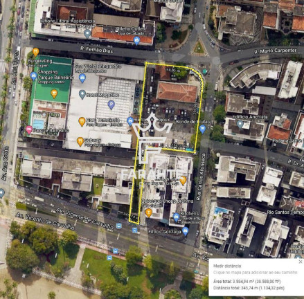 Imagem Terreno à Venda, 3.800 m² em Gonzaga - Santos Imagem Terreno à Venda, 3.800 m² em Gonzaga - Santos