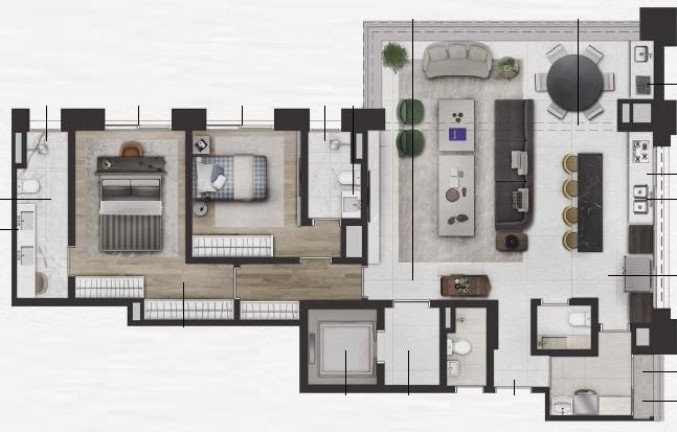 Imagem Apartamento com 2 Quartos à Venda, 135 m² em Itaim Bibi - São Paulo