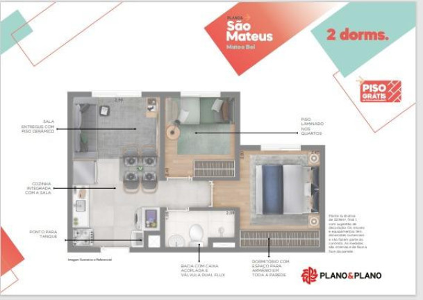 Imagem Apartamento com 2 Quartos à Venda,  em Parque São Rafael - São Paulo