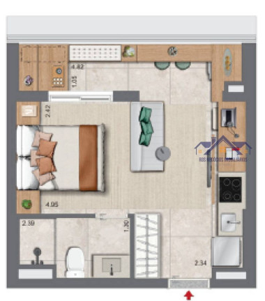 Imagem Apartamento com 1 Quarto à Venda, 28 m² em Brooklin Paulista - São Paulo Imagem Apartamento com 1 Quarto à Venda, 28 m² em Brooklin Paulista - São Paulo