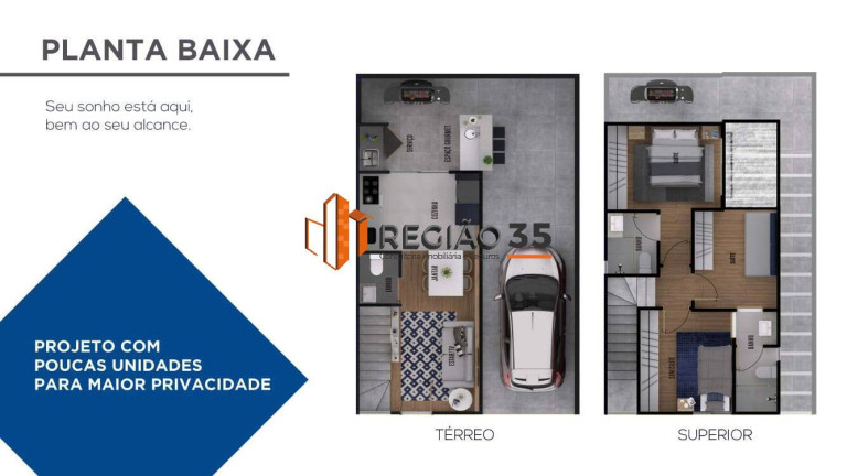 Imagem Casa de Condomínio com 3 Quartos à Venda, 132 m² em Jardim Bandeirantes - Poços De Caldas Imagem Casa de Condomínio com 3 Quartos à Venda, 132 m² em Jardim Bandeirantes - Poços De Caldas