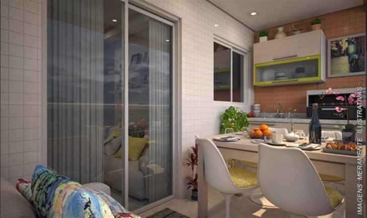 Apartamento com 2 Quartos à Venda, 57 m² em Guilhermina - Praia Grande