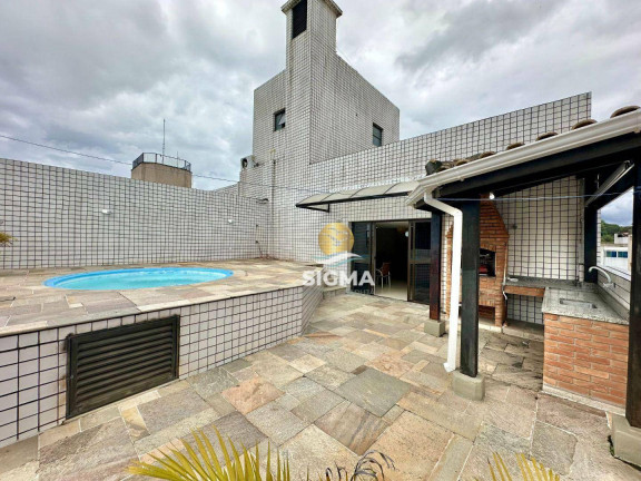 Imagem Cobertura com 3 Quartos à Venda ou Locação, 175 m² em Tombo - Guarujá