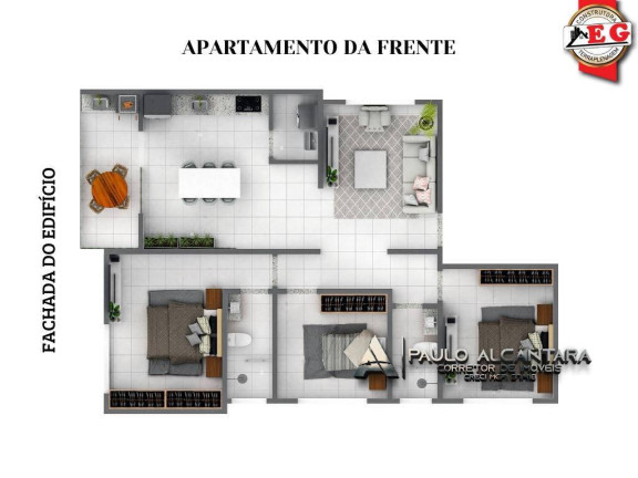Imagem Apartamento com 3 Quartos à Venda, 93 m² em Belvedere - Coronel Fabriciano