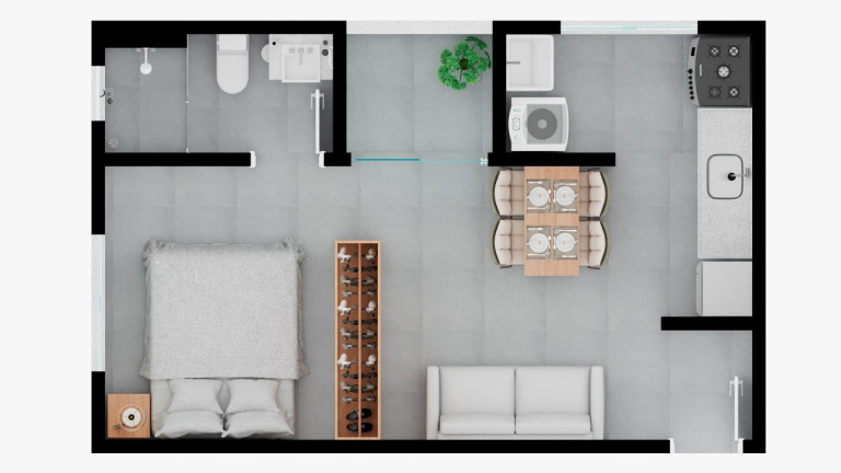 Imagem Kitnet com 1 Quarto à Venda, 34 m² em Conjunto Habitacional Terra Dos Ipês - Pindamonhangaba Imagem Kitnet com 1 Quarto à Venda, 34 m² em Conjunto Habitacional Terra Dos Ipês - Pindamonhangaba