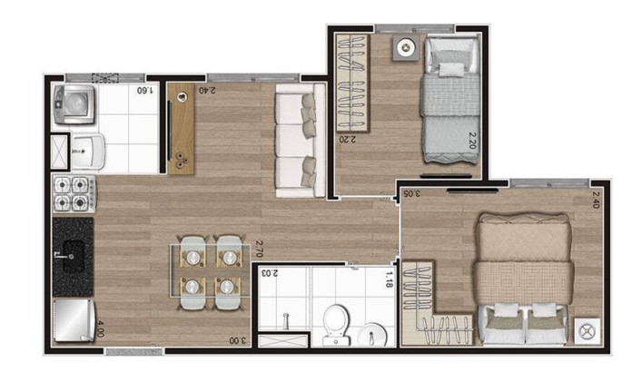 Imagem Apartamento com 2 Quartos à Venda, 37 m² em Parque Do Morumbi - São Paulo Imagem Apartamento com 2 Quartos à Venda, 37 m² em Parque Do Morumbi - São Paulo