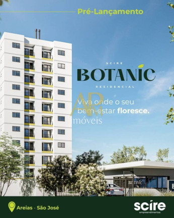 Imagem Apartamento com 2 Quartos à Venda, 48 m² em Areias - São José Imagem Apartamento com 2 Quartos à Venda, 48 m² em Areias - São José