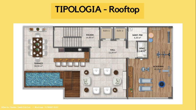 Imagem Apartamento com 2 Quartos à Venda, 70 m² em Caminho Das árvores