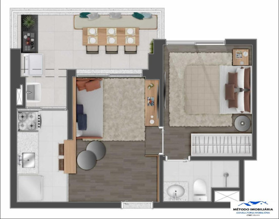 Imagem Apartamento com 1 Quarto à Venda, 40 m² em Jardins - São Paulo Imagem Apartamento com 1 Quarto à Venda, 40 m² em Jardins - São Paulo