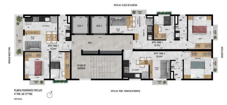 Imagem Apartamento com 2 Quartos à Venda, 65 m² em Jardim Trussardi - São Paulo Imagem Apartamento com 2 Quartos à Venda, 65 m² em Jardim Trussardi - São Paulo