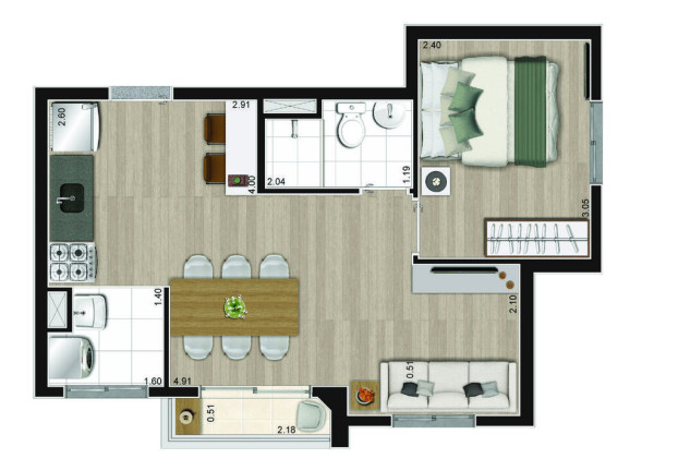 Imagem Apartamento com 2 Quartos à Venda, 38 m² em Jardim Mirante - São Paulo