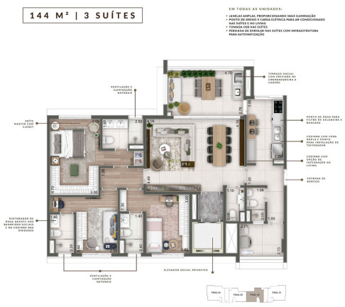 Imagem Apartamento com 3 Quartos à Venda, 144 m² em Perdizes - São Paulo Imagem Apartamento com 3 Quartos à Venda, 144 m² em Perdizes - São Paulo