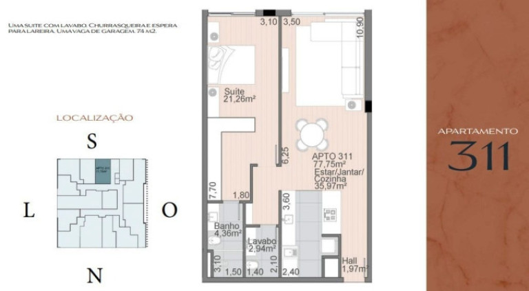 Imagem Apartamento com 1 Quarto à Venda, 77 m² em Centro - Gramado Imagem Apartamento com 1 Quarto à Venda, 77 m² em Centro - Gramado