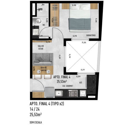 Imagem Imóvel com 2 Quartos à Venda, 37 m² em Jardim Trussardi - São Paulo Imagem Imóvel com 2 Quartos à Venda, 37 m² em Jardim Trussardi - São Paulo