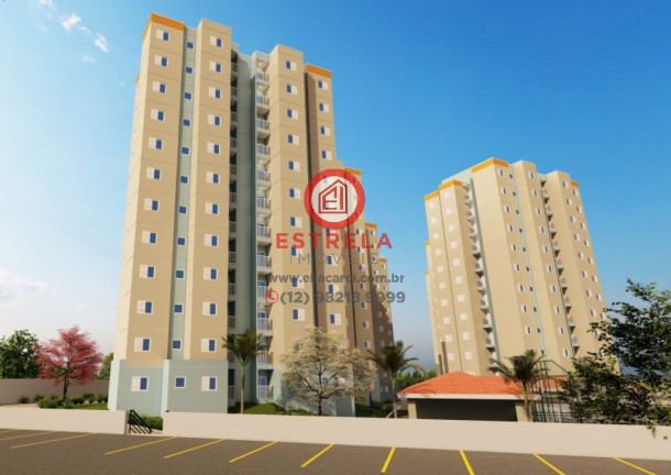 Imóvel com 2 Quartos à Venda, 55 m² em Loteamento Jardim Sol Nascente - Jacareí