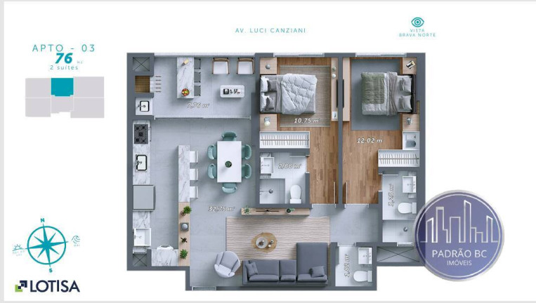 Imagem Apartamento com 3 Quartos à Venda, 121 m² em Praia Brava De Itajaí - Itajaí Imagem Apartamento com 3 Quartos à Venda, 121 m² em Praia Brava De Itajaí - Itajaí