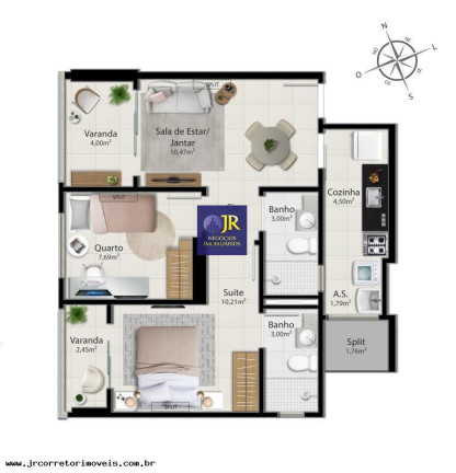 Imagem Imóvel com 2 Quartos à Venda, 59 m² em Jockey De Itaparica - Vila Velha