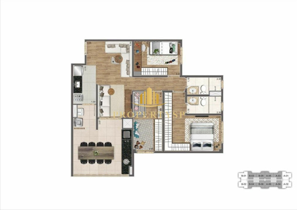 Imagem Apartamento com 3 Quartos à Venda, 83 m² em Barra Funda - São Paulo
