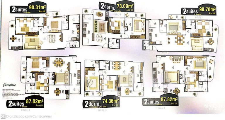 Imagem Apartamento com 2 Quartos à Venda, 91 m² em Aviação - Praia Grande