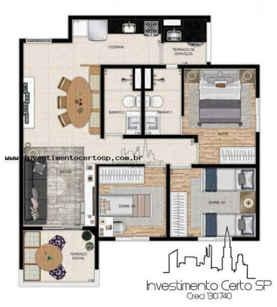Imagem Apartamento com 3 Quartos à Venda, 68 m² em Mooca - São Paulo Imagem Apartamento com 3 Quartos à Venda, 68 m² em Mooca - São Paulo