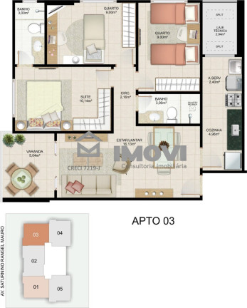 Imagem Apartamento com 3 Quartos à Venda, 71 m² em Praia De Itaparica - Vila Velha Imagem Apartamento com 3 Quartos à Venda, 71 m² em Praia De Itaparica - Vila Velha