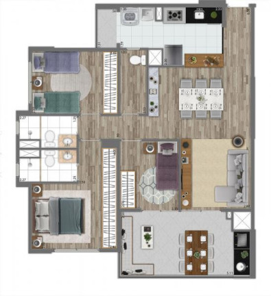 Imagem Apartamento com 3 Quartos à Venda, 91 m² em Vila Andrade - São Paulo