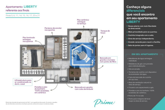 Apartamento com 2 Quartos à Venda, 36 m² em Jardim Caravelas - São Paulo