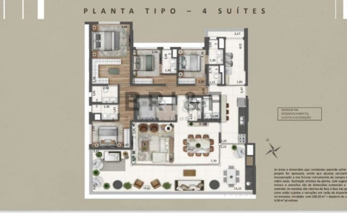 Imagem Apartamento com 4 Quartos à Venda, 225 m² em Brooklin - São Paulo Imagem Apartamento com 4 Quartos à Venda, 225 m² em Brooklin - São Paulo