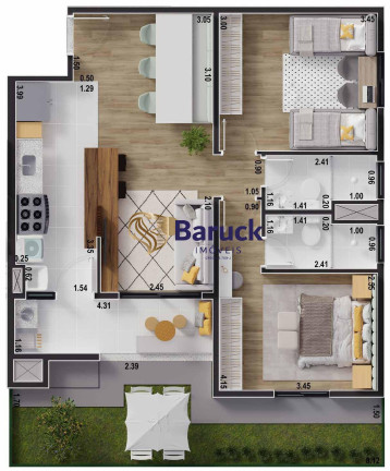 Imagem Apartamento com 2 Quartos à Venda, 65 m² em Gleba Beatriz - Limeira Imagem Apartamento com 2 Quartos à Venda, 65 m² em Gleba Beatriz - Limeira