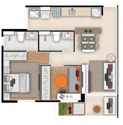 Imagem Apartamento com 2 Quartos à Venda, 63 m² em Mooca - São Paulo