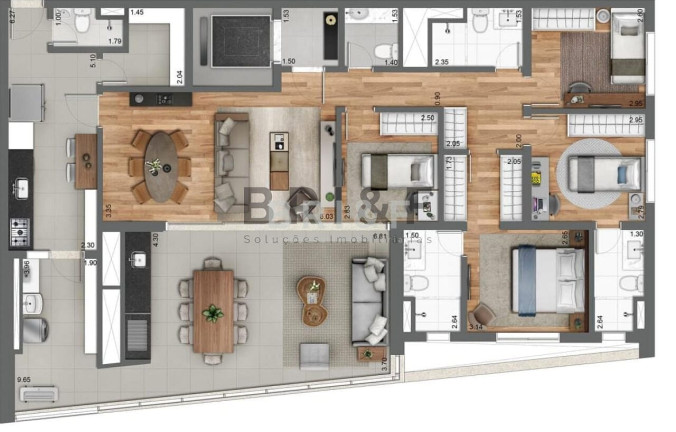 Imagem Apartamento com 3 Quartos à Venda, 158 m² em Brooklin - São Paulo Imagem Apartamento com 3 Quartos à Venda, 158 m² em Brooklin - São Paulo