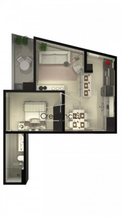 Imagem Apartamento com 1 Quarto à Venda, 30 m² em água Verde - Curitiba Imagem Apartamento com 1 Quarto à Venda, 30 m² em água Verde - Curitiba