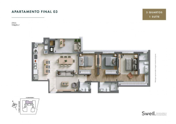 Imagem Apartamento com 3 Quartos à Venda, 189 m² em água Verde - Curitiba