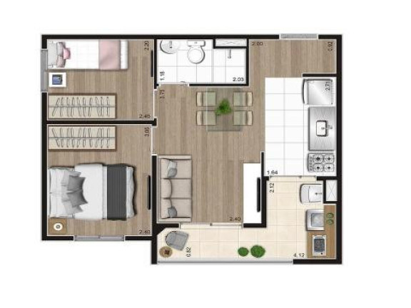 Imagem Apartamento com 2 Quartos à Venda, 42 m² em Vila Isa - São Paulo Imagem Apartamento com 2 Quartos à Venda, 42 m² em Vila Isa - São Paulo