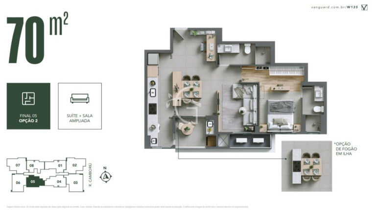 Imagem Apartamento com 2 Quartos à Venda, 70 m² em Glória - Joinville