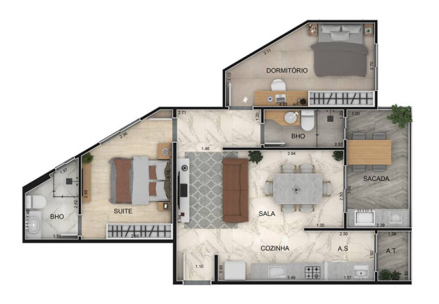 Imagem Apartamento com 2 Quartos à Venda, 72 m² em Guilhermina - Praia Grande Imagem Apartamento com 2 Quartos à Venda, 72 m² em Guilhermina - Praia Grande