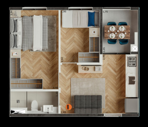 Studio com 1 Quarto à Venda, 18 m² em Jabaquara - São Paulo