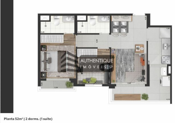 Imagem Apartamento com 2 Quartos à Venda, 52 m² em Moema - São Paulo Imagem Apartamento com 2 Quartos à Venda, 52 m² em Moema - São Paulo