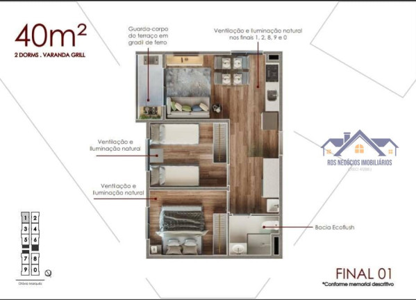 Imagem Apartamento com 2 Quartos à Venda, 40 m² em Vila Eldízia - Santo André Imagem Apartamento com 2 Quartos à Venda, 40 m² em Vila Eldízia - Santo André