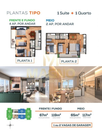 Imagem Apartamento com 2 Quartos à Venda, 65 m² em Coqueiral - Cascavel