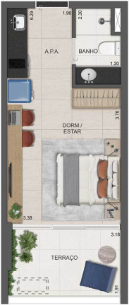 Imagem Imóvel com 1 Quarto à Venda, 23 m² em Pinheiros - São Paulo Imagem Imóvel com 1 Quarto à Venda, 23 m² em Pinheiros - São Paulo