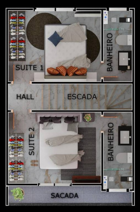 Imagem Casa com 2 Quartos à Venda, 90 m² em Maracanã - Praia Grande Imagem Casa com 2 Quartos à Venda, 90 m² em Maracanã - Praia Grande