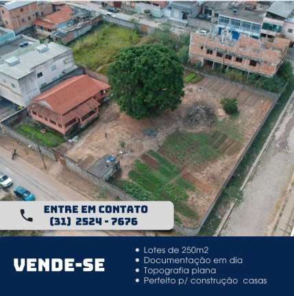 Terreno à Venda, 250 m² em Verônica - Ribeirão Das Neves