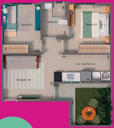 Imagem Apartamento com 2 Quartos à Venda,  em Itaborai - Itaboraí