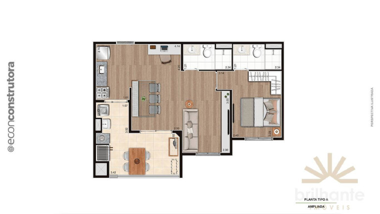 Imagem Apartamento com 2 Quartos à Venda, 53 m² em Vila Bandeirantes - São Paulo