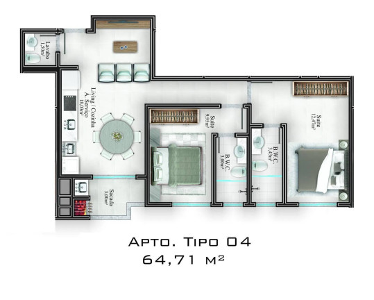 Imagem Apartamento com 2 Quartos à Venda, 63 m² em Alto São João - Itapema Imagem Apartamento com 2 Quartos à Venda, 63 m² em Alto São João - Itapema