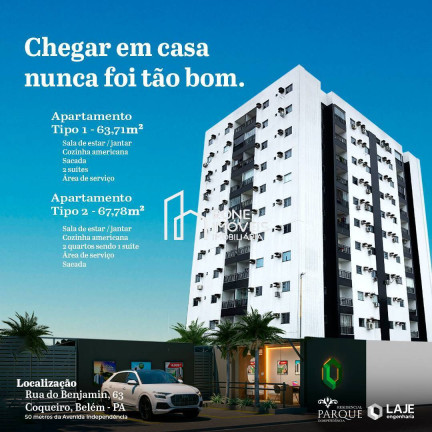 Imagem Apartamento com 2 Quartos à Venda, 63 m² em Cabanagem - Belém Imagem Apartamento com 2 Quartos à Venda, 63 m² em Cabanagem - Belém