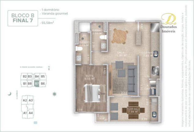 Imagem Apartamento com 1 Quarto à Venda, 54 m² em Aviação - Praia Grande Imagem Apartamento com 1 Quarto à Venda, 54 m² em Aviação - Praia Grande