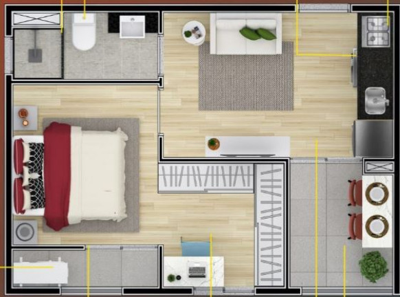 Imagem Apartamento com 1 Quarto à Venda, 30 m² em Campo Belo - São Paulo Imagem Apartamento com 1 Quarto à Venda, 30 m² em Campo Belo - São Paulo